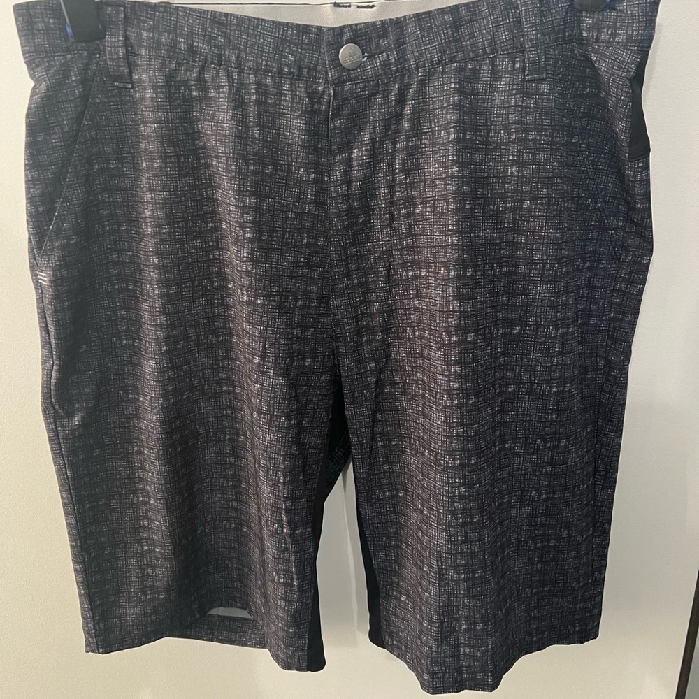 adidas Men's Charcoal Patterned Shorts